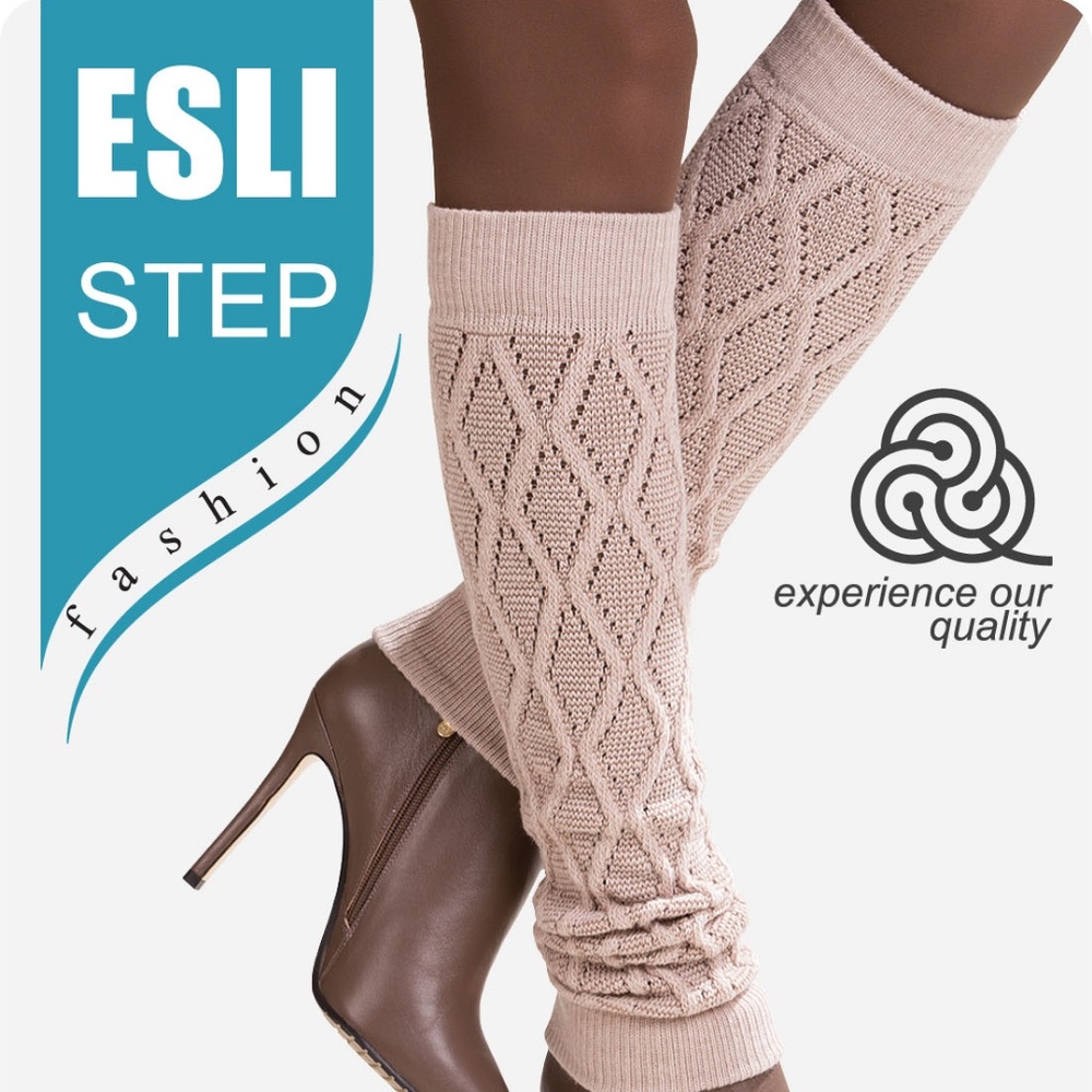 Conte/Esli Women's Cotton Knit Leg Warmers - Step
